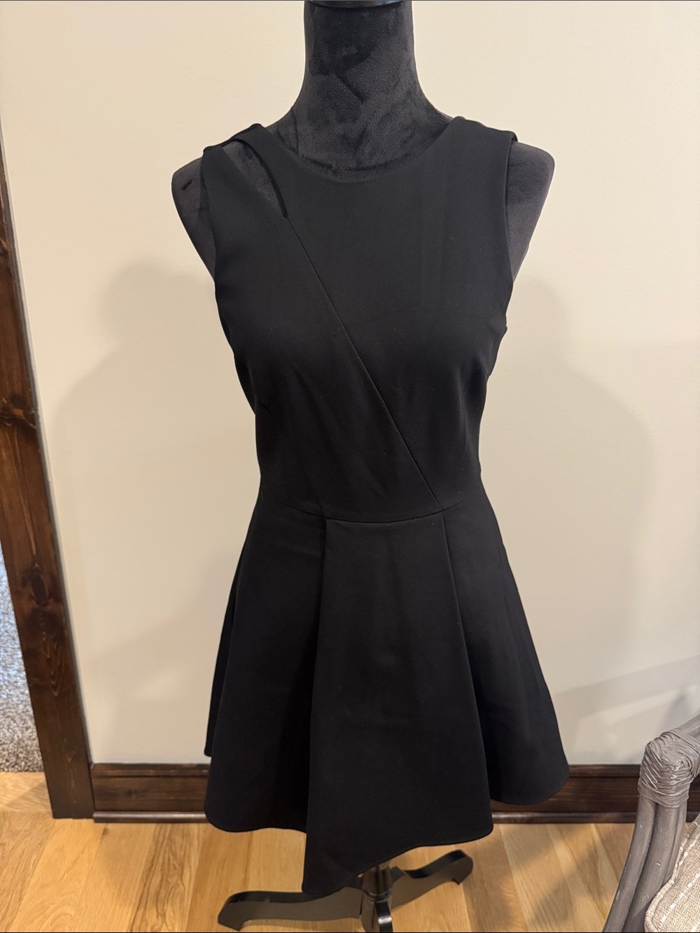 Adelyn Rae Black Sleeveless A-Line Dress